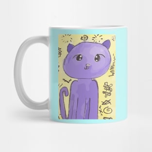 AriCorn88 Purple cat Mug